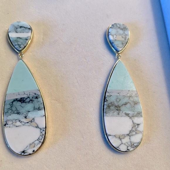 Authentic Mignonne Gavigan turquoise earrings - Picture 4 of 4